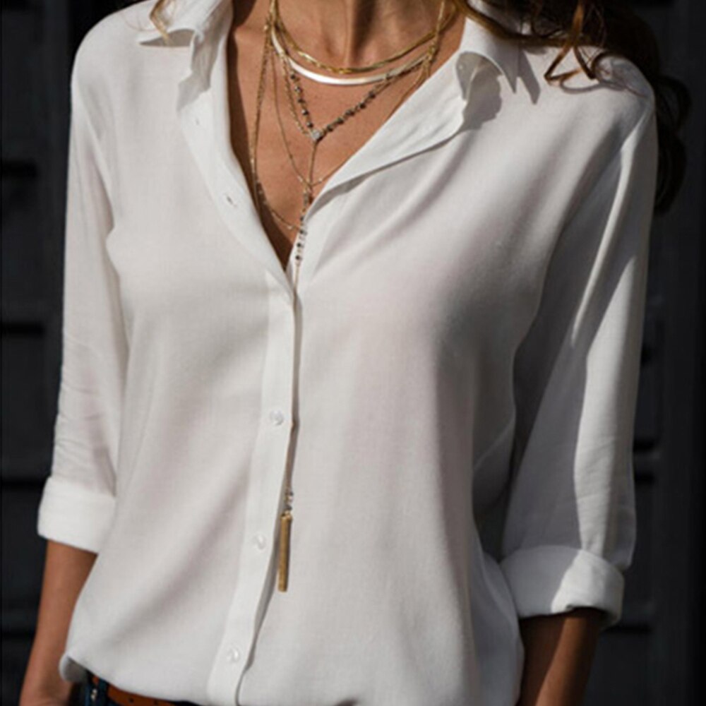 Bluse Sommer Damen Tops Damen Bürohemden Casual Regular 2023™