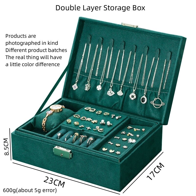 1pcs Double Storage Box Montres Bijoux Organisation 2023™