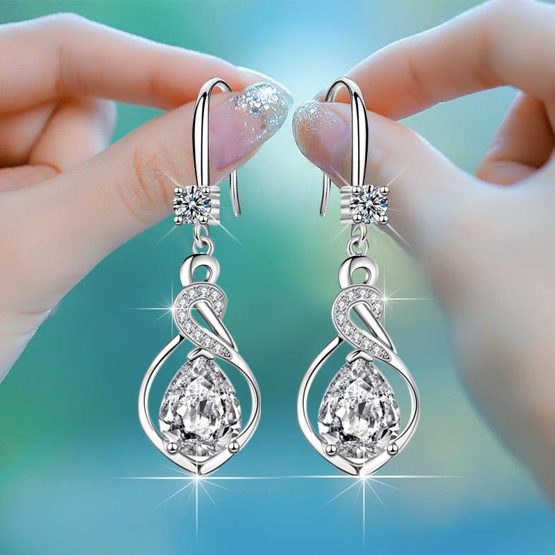 925 Silver Needle Trendy Luxury Crystal pour femmes 2023™