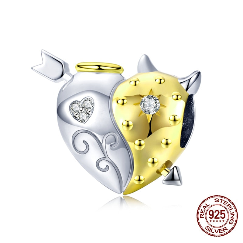 WOSTU 100% 925 Sterling Silver Heart  2023™