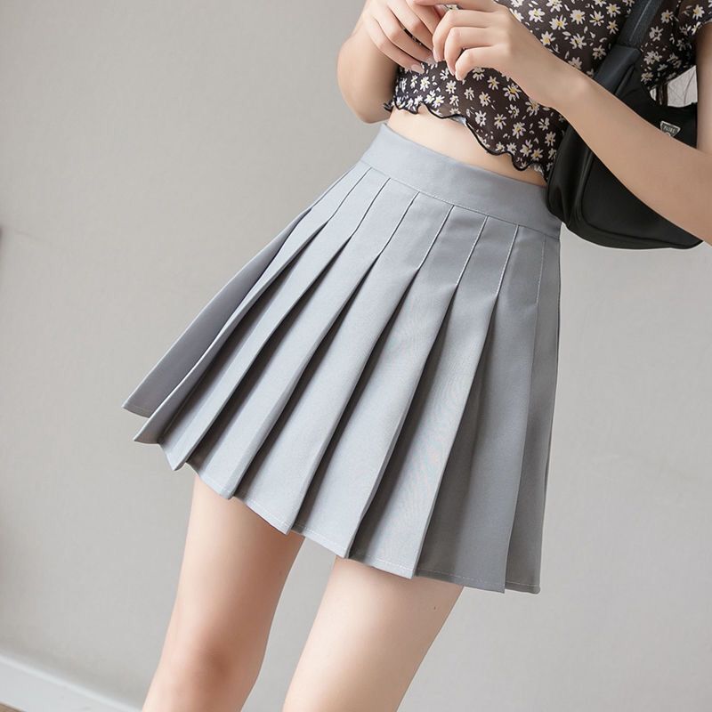 Skirt Shorts High Waist A-line Student 2023™