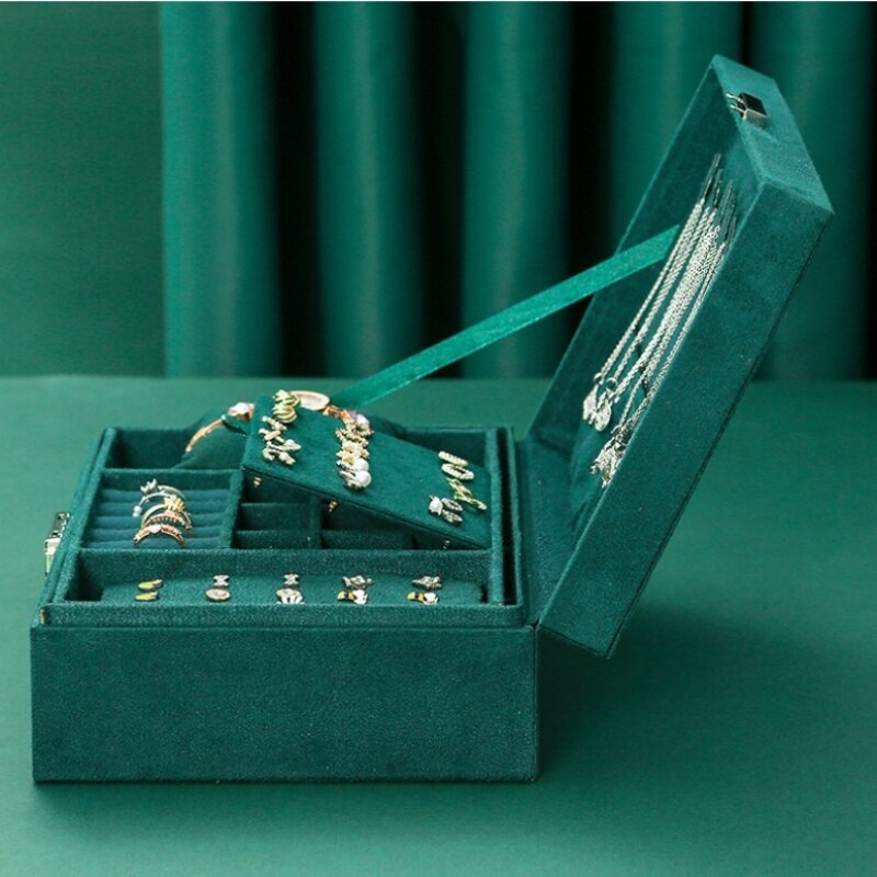 1pcs Double Storage Box Watches Jewelry Organizing 2023™