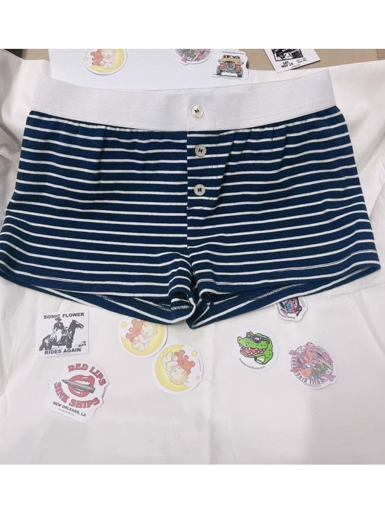 Casual Women Soft Cotton Front Buttons Shorts 2023™
