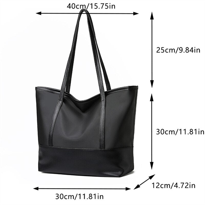Women PU Leather One Shoulder Bag Classic Vintage Large Capacity Tote Bag 2023™